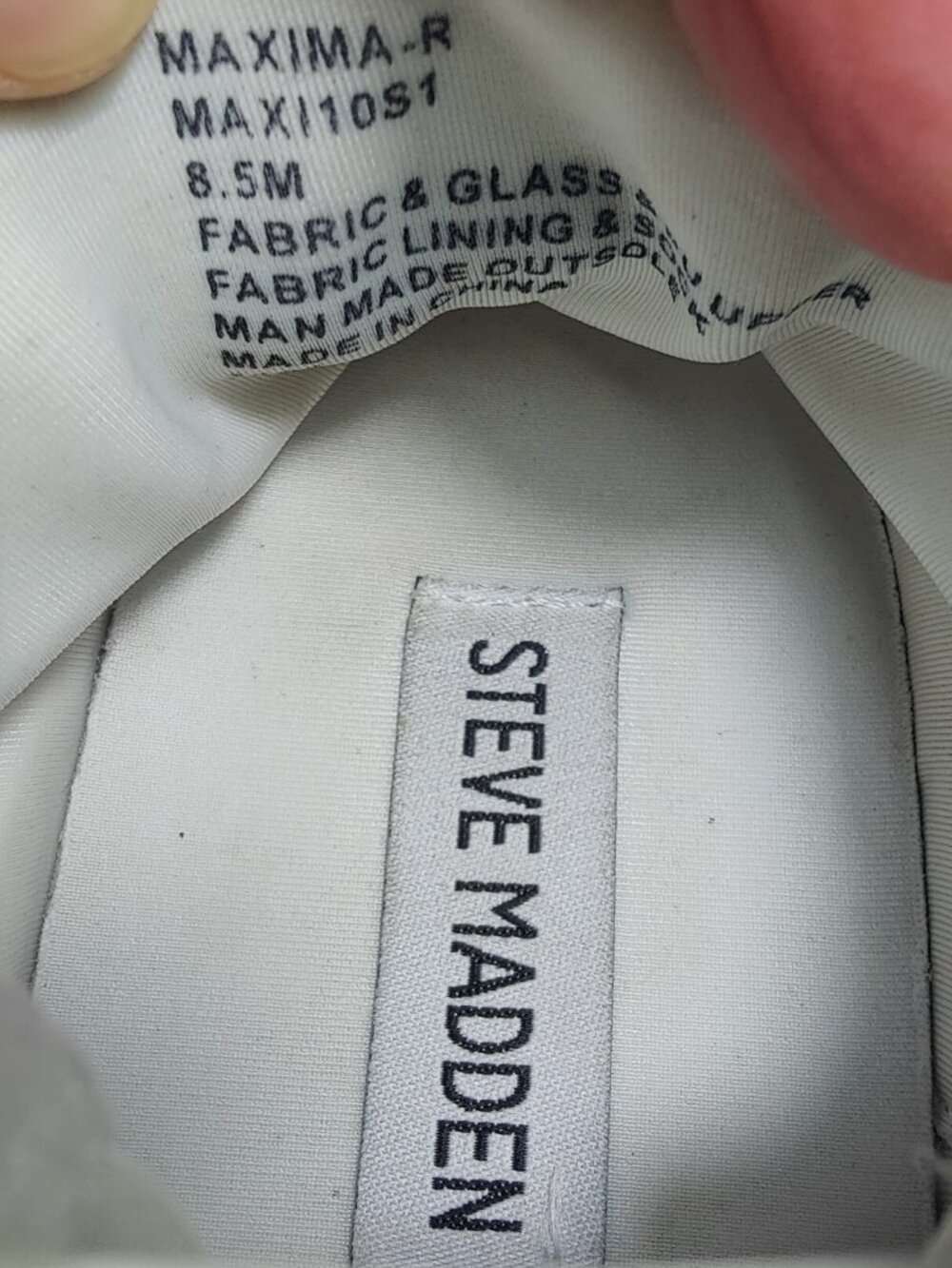 Steve Madden Maxima-R White Sneaker
